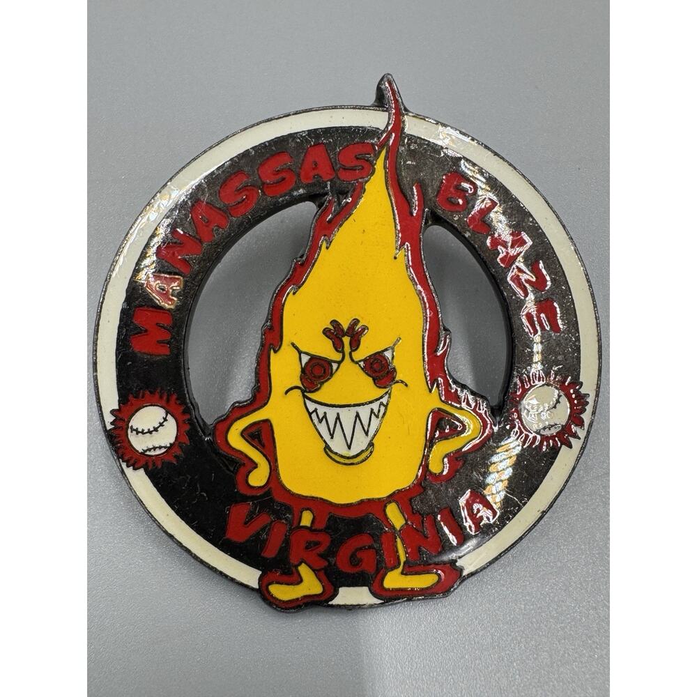 Manassas Virginia Blaze Athletics Baseball Softball Team Lapel Pin